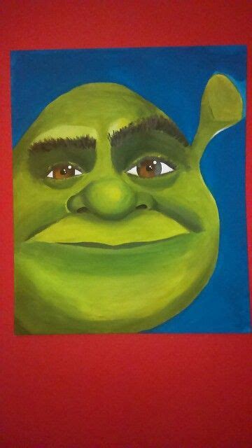 Shrek On Canvas Friend Canvas Canvas Painting Anime Character Drawing