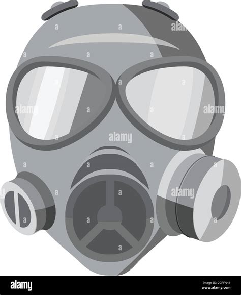 gas mask icon gray monochrome style stock vector image and art alamy