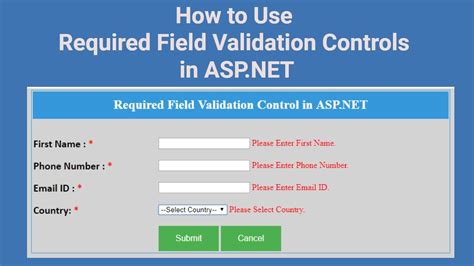 Required Field Validator In Asp Net Required Field Validation Hot
