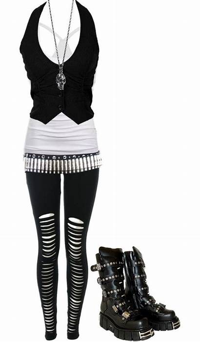 Emo Outfits Gothic Rock Outfit Clothes Shoes