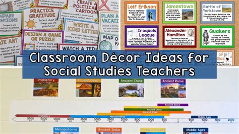 10 Classroom Decor Ideas For Social Studies Teachers Back To School