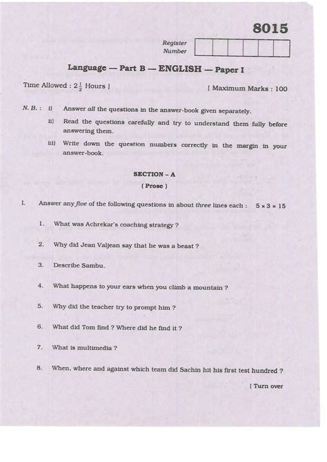 Sslc Public Exam Model Question Paper Eduvark Hot Sexy