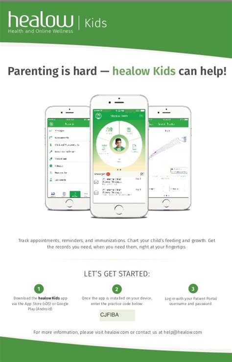 Healow Kids App Rainbow Pediatric Center