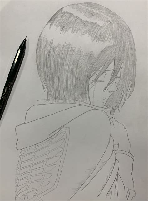 Mikasa From Attack On Titan Anime Drawing Pencil Anime Drawings