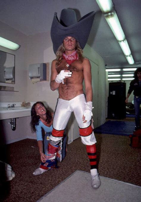 David Lee Roth Getting Ready Backstage In S Van Halen Concert