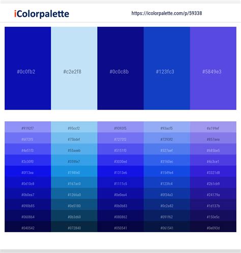 Blue Color Palette Combinations Bornmodernbaby