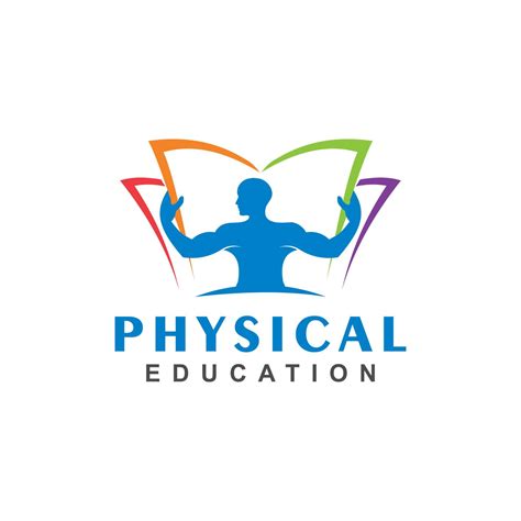 Fun Modern Physical Education Logo Design Template 16219600 Vector Art