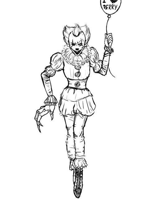 Pennywise Coloring Pages 100 Printable Coloring Pages