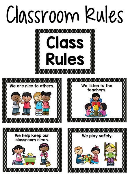 Pre K Classroom Rules From Home Dots And Preschool