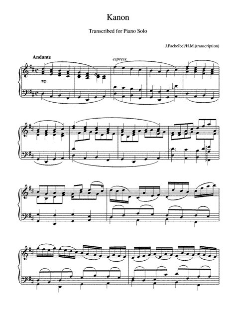 This is an intermediate song and requires a lot of practice to play well. Canon In D Flute Quartet Sheet Music Free - canon and gigue in d major pachelbel johann imslp ...