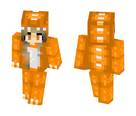 Download Cute Orange Dino Girl Minecraft Skin For Free Superminecraftskins
