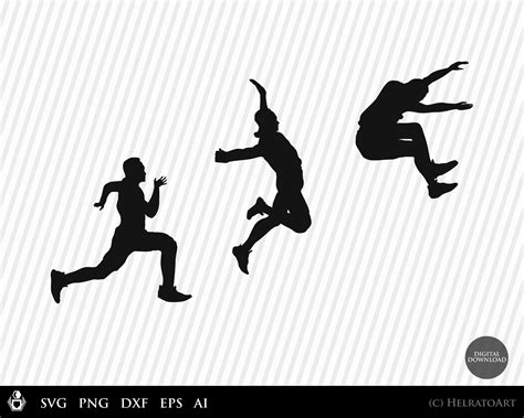 Long Jump Svg Clipart Long Jump Svg Track And Field Png Etsy Israel