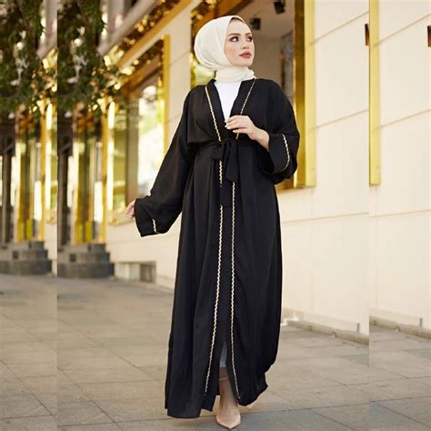 abaya kimono muslim cardigan hijab dress turkish islamic clothing
