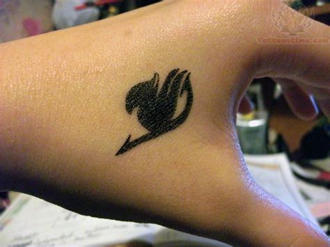 Small Fairy Tail Tattoo On Hand