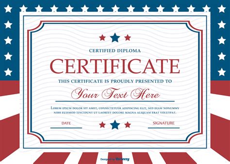 Patriotic Certificate Templates Free Printable Templates