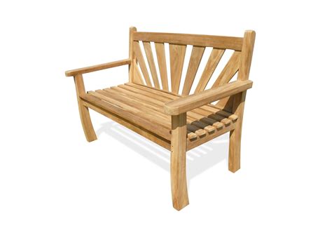 48 Windsor Sunburst Teak Bench 2 Seater