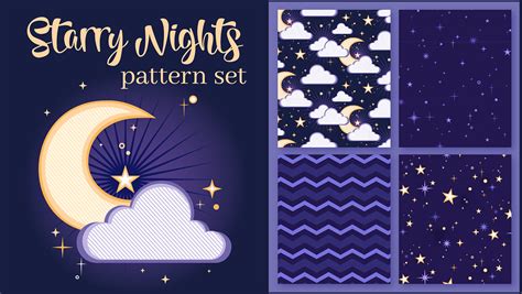 Illustrator Downloadable Starry Night Patterns Creativepro Network