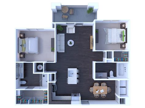 Two Bedrooms Two Bathroom apartment in Prosper, Texas