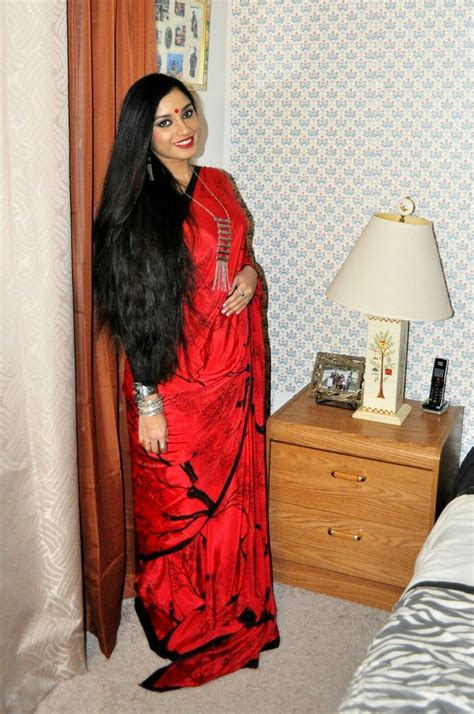 Pin By Preksha Pujara On Long Hair With Saree Long Indian Hair Long Hair Pictures Long Hair