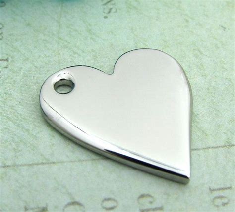 Heart Pendant Stainless Steel Heart Jewelry Pendant Set Of 2 Etsy Heart Jewelry Heart