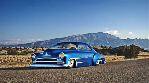 Car Blue Cars Hot Rod Chevy Chevrolet Desert Wallpapers Hd