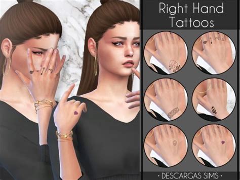 Right Hand Tattoos Sims 4 Tattoos Sims 4 Sims