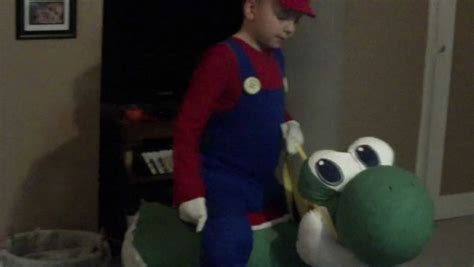 Mario Riding Yoshi Costume Reveal Best Party Supply