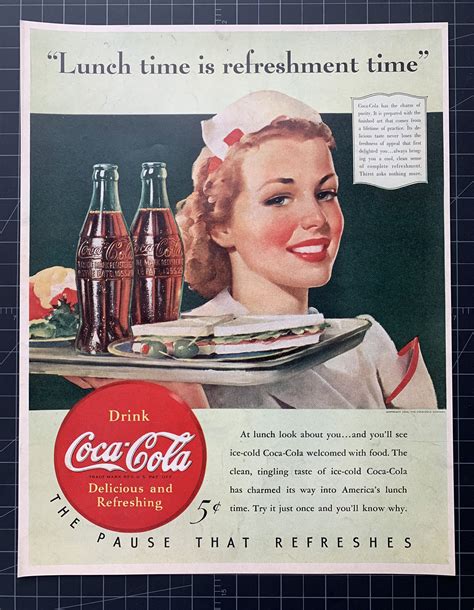 Advertisements Collectibles Christmas T Idea Vintage Coca Cola 1944