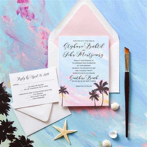 30 Beach Wedding Invitations For Any Seaside Ceremony Style