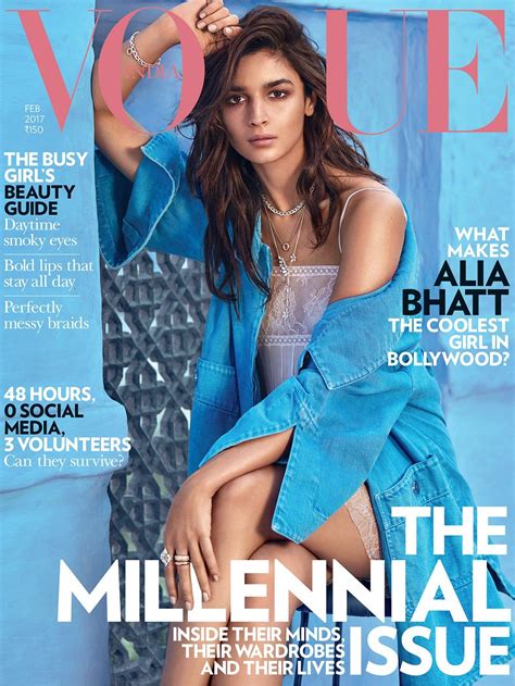 Alia Bhatt Vogue Magazine India February 2017 Bollywood Girls