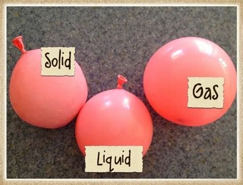 Love this Solid/Liquid/Gas experiment with balloons: one with air, one ...