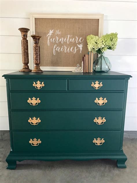 We take a lovely dresser that is just a little worn out and bring it back to life for a client. Dresser in Custom Color Mix of Coastal Blue & Emerald ...
