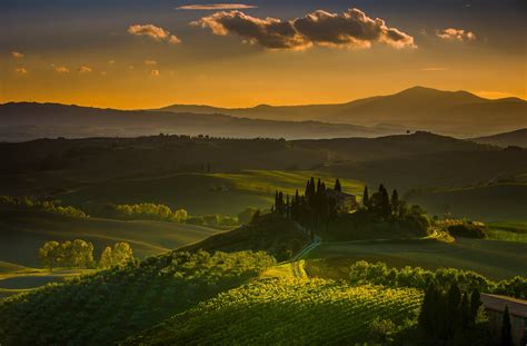 Landscape Tuscany Italy Wallpapers Hd Desktop And