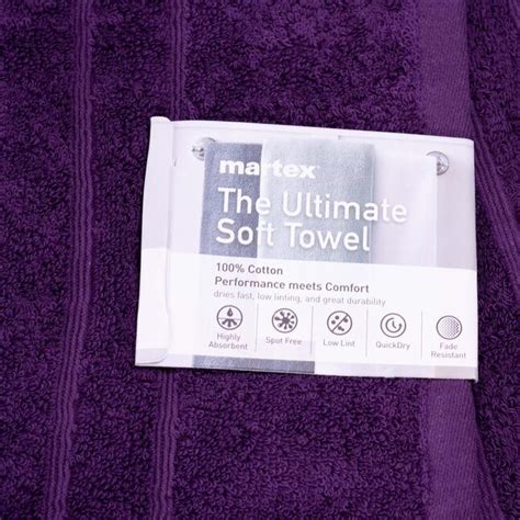 Westpoint Home Dark Purple Cotton Bath Towel Martex Ultimate At