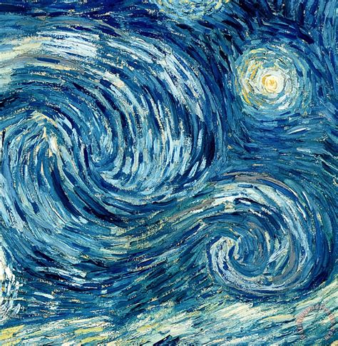 Vincent Van Gogh Detail Of The Starry Night Art Print For Sale