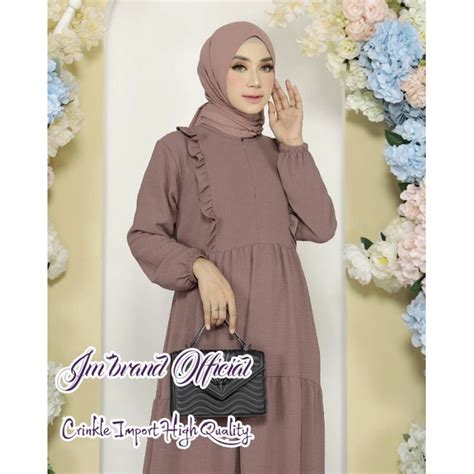 Jual Dress Andin Bahan Crinkle Premiumgamis Crinkle Premium Airflow