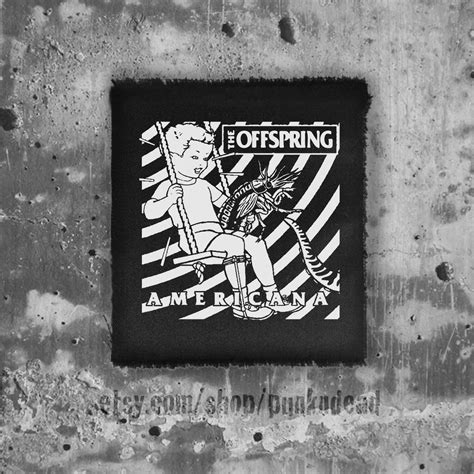 friends a shiny item is here the offspring patch punk patch back patch black patch