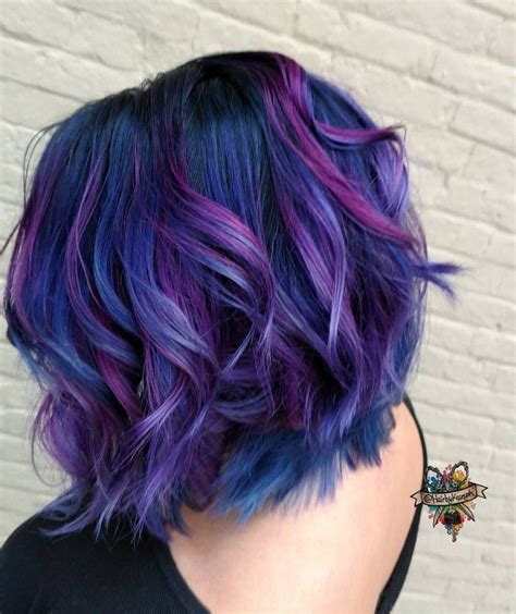Perfect Purple Color Hairstyle Ideas45 Vivid Hair Color Ombre Hair