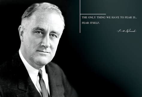 Franklin Roosevelt Poster Framed Photo Famous Quotes The Only