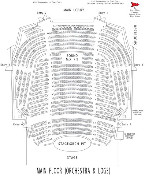 Carson Center Paducah Seating Chart Center Seating Chart