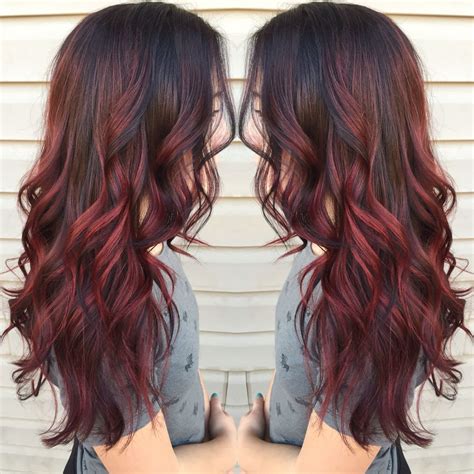 Red Balayage Red Balayage Hair Balayage Hair Brunette Hair Color