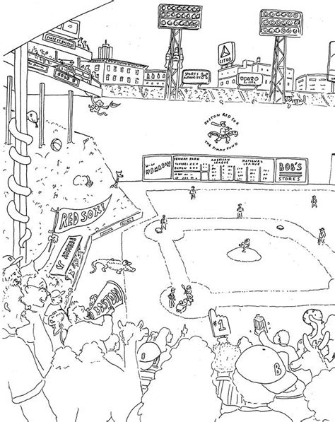 Top 10 Printable Red Sox Coloring Pages
