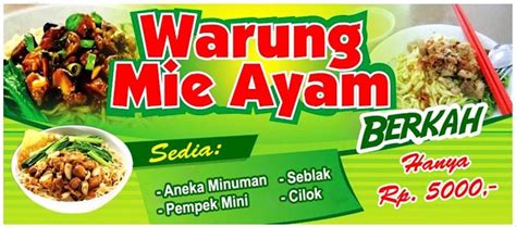 11 Contoh Spanduk Makanan Untuk Warung Yang Lucu Gambaran