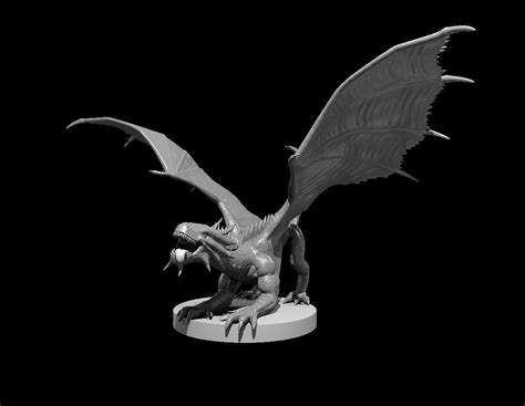 Bronze Dragon Wyrmling Fantasy Monster Miniature 28mm Tabletop Turf