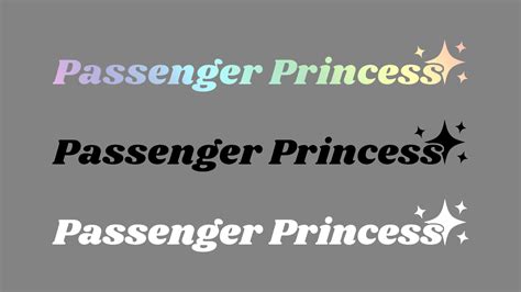 Autosticker Passenger Princess Sticker Passenger Princess B5builds