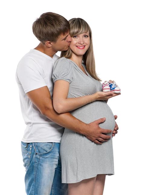 Mujer Embarazada Con El Marido Foto De Archivo Imagen De Marido