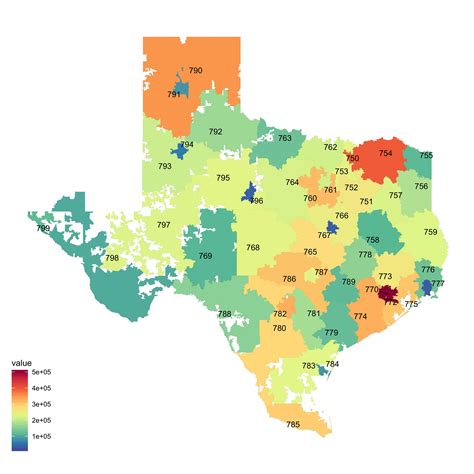 R Draw Boundary By Zip Code And Create A Heat Map Stack Overflow