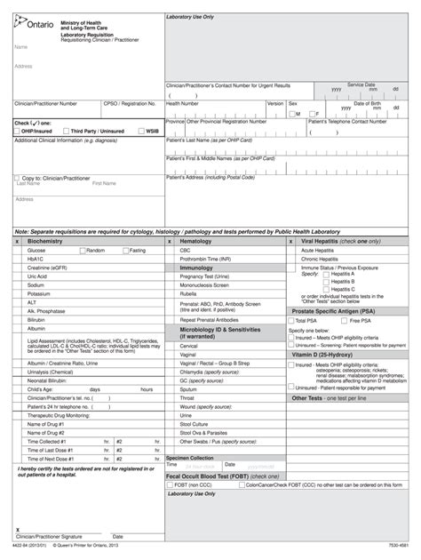 Lab Requisition Form Fill Out And Sign Online Dochub