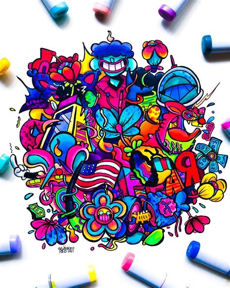 Colourful Gawx Art Doodles Doodeling