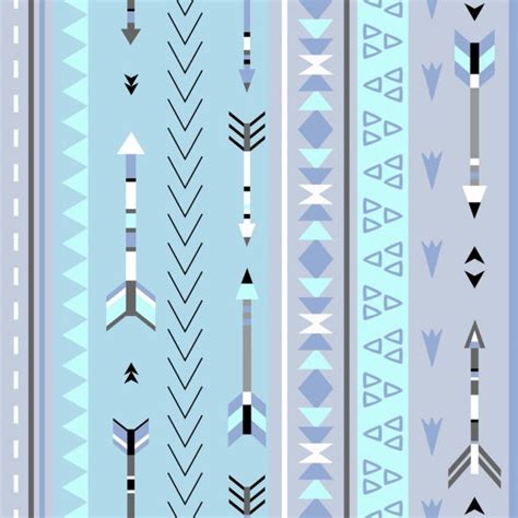Tribal Arrows Boho Seamless Pattern Ethnic Geometric Print Background